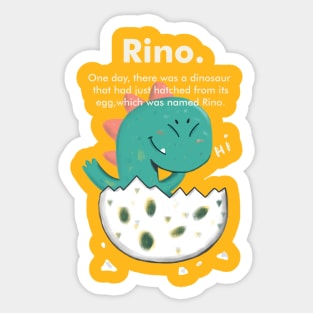 little dinosaur cute illustration Sticker